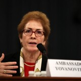 WASHINGTON, DC - NOVEMBER 15: Former U.S. Ambassador to Ukraine Marie Yovanovitch testifies before the House Intelligence Committee in the Longworth House Office Building on Capitol Hill November 15, 2019 in Washington, DC. In the second impeachment hearing held by the committee, House Democrats continue to build a case against U.S. President Donald Trump’s efforts to link U.S. military aid for Ukraine to the nation’s investigation of his political rivals. (Photo by Drew Angerer/Getty Images)