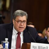 US Attorney General William Barr testifies before the Senate Judiciary Committee on "The Justice Department's Investigation of Russian Interference with the 2016 Presidential Election" on Capitol Hill in Washington, DC, on May 1,2019. (Photo by Nicholas Kamm / AFP)        (Photo credit should read NICHOLAS KAMM/AFP/Getty Images)