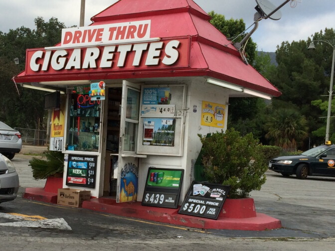 Customer of Drive Thru Cigarettes, Eduardo Hernandez, said one day he will quit smoking. Declining tobacco tax revenues is leading to less money for early childhood programs. 