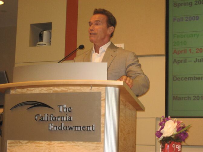 Governor Schwarzenegger speaks about the passing of his mother-in-law Eunice Kennedy Shriver.