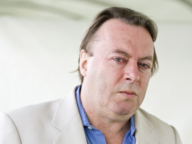Christopher Hitchens, shown here in 2010, began a lifelong battle with a God he didn't believe in when he was just 9 years old.