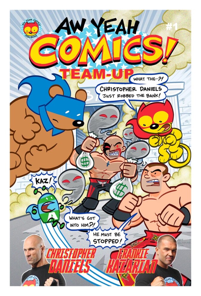 A comic book created by and featuring pro wrestlers Christopher Daniels and Frankie Kazarian.