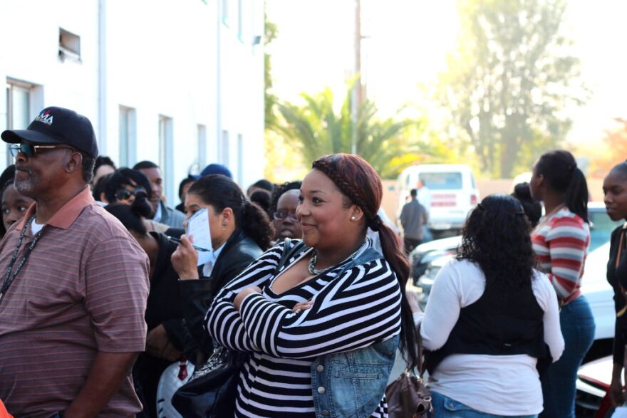 Shantanika Scott, 17, hopes that she can get a job at the new Altadena Walmart Neighborhood Market.