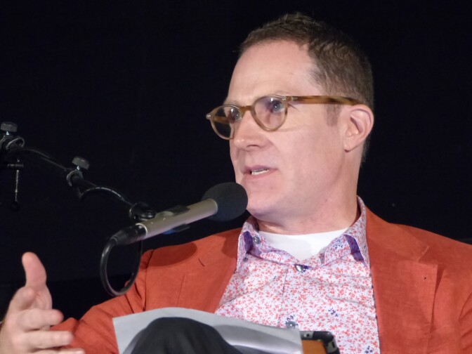 Wade Major, Film Critic for KPCC and host for IGN’s DigiGods.com, explains his Oscars pick at AirTalk's Oscars at the Egyptian 2016.