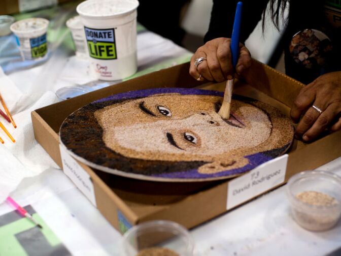 David Rodriguez Jr.'s florograph, along with several other donors, will be on the Donate Life float on New Year's Day during the Rose Parade.