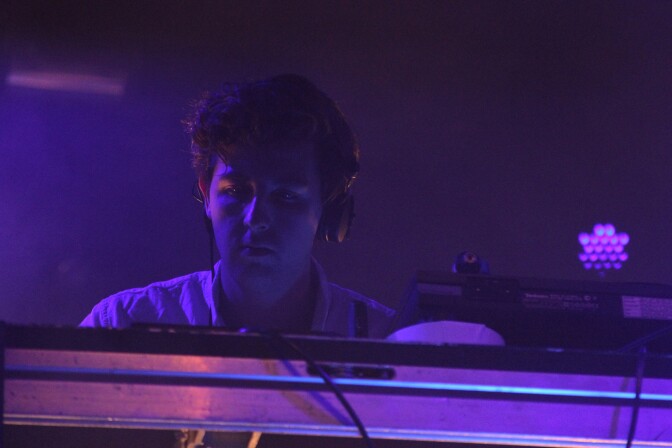 Jamie XX performs on Day Three of the Coachella Music Festival.