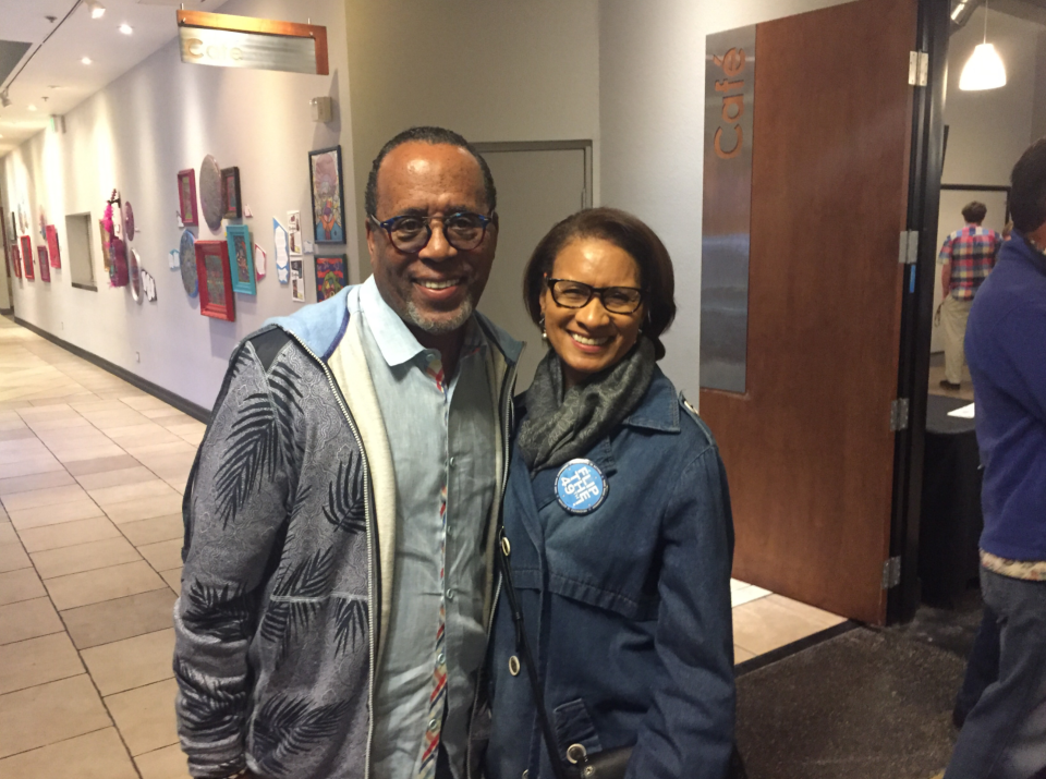 Nicholas and TK Walker attended the forum for candidates in their congressional district.