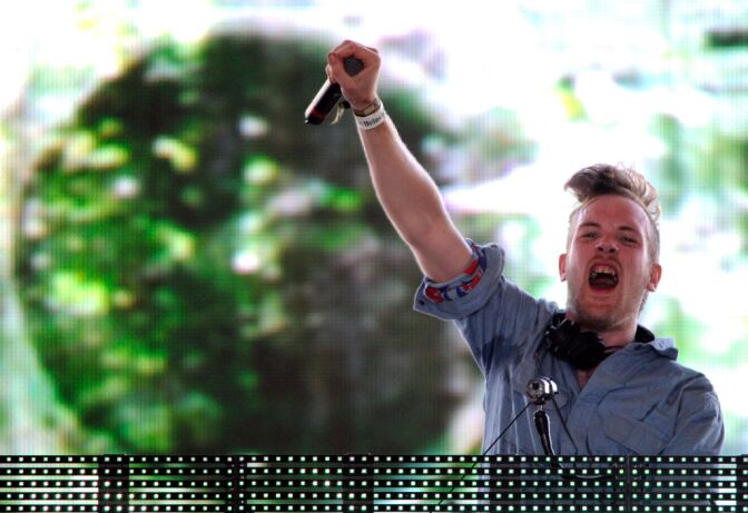 INDIO, CA - APRIL 18:  DJ Rusko performs during day three of the Coachella Valley Music & Arts Festival 2010 held at the Empire Polo Club on April 18, 2010 in Indio, California.  (Photo by Michael Tullberg/Getty Images) *** Local Caption *** DJ Rusko