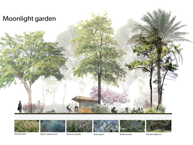 A rendering of the winning design for the new Pershing Square in downtown L.A. 