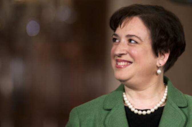 US President Barack Obama nominates Solicitor General Elena Kagan to the Supreme Court during an event in the East Room of the White House in Washington, DC, May 10, 2010.