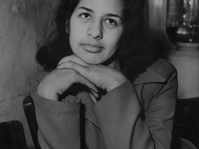 Dora Barrios, witness who said she was not a member of any of the youth gangs. She testified that the "boy gangsters" got into fights for lack of recreational facilities. 