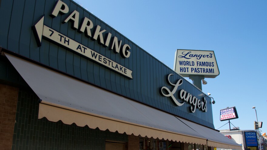 Langer's Deli, next door to the Tango Room.