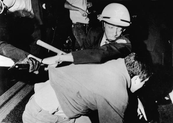 Chicago Police Officer Struggles With Protester At 1968 Democratic National Convention