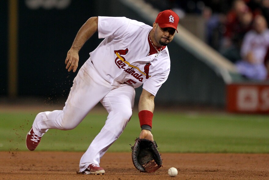 Albert Pujols of the St. Louis Cardinals has signed a 10 year contract with the Los Angeles Angels of Anaheim.