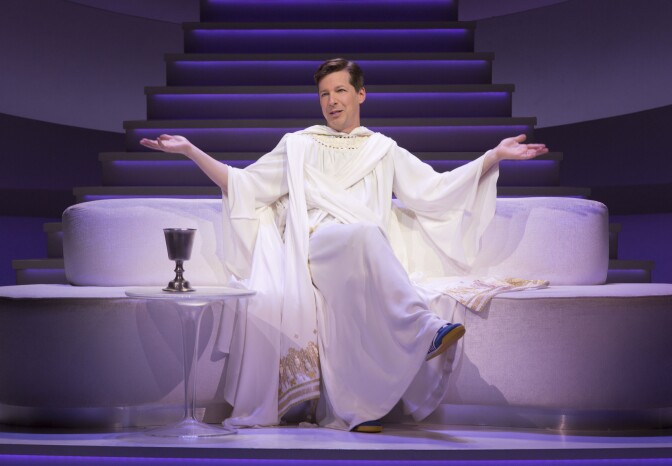 Sean Hayes as God in “An Act of God,” written by God, transcribed by David Javerbaum and directed by Joe Mantello. “An Act of God” is now playing at the Center Theatre Group/Ahmanson Theatre through March 13, 2016. Tickets are available at CenterTheatreGroup.org or by calling (213) 972-4400.
Contact: CTG Media and Communications / (213) 972-7376 / CTGMedia@ctgla.org
Photo Credit: Jim Cox