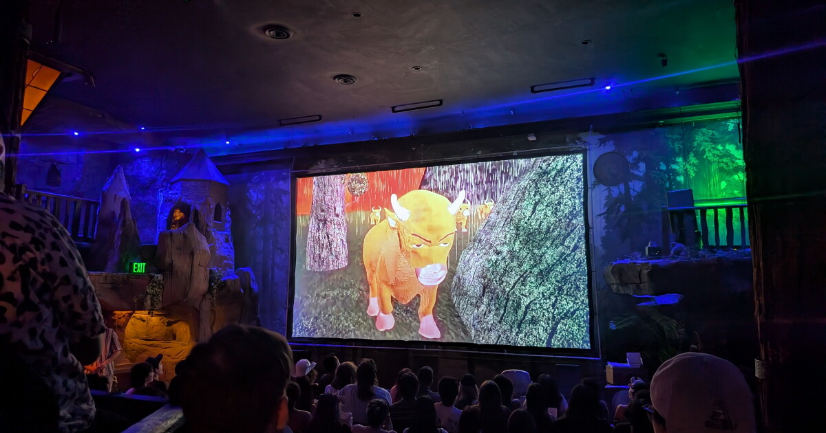 A cow striptease and a bootleg Chinese film? Inside LA's wildest movie night