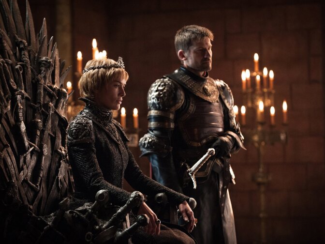 Lena Headey and Nikolaj Coster-Waldau in "Game of Thrones."