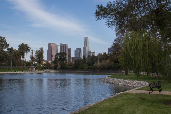 After a two-year and $45-million rehabilitation, Echo Park Lake will reopen on June 15, 2013.