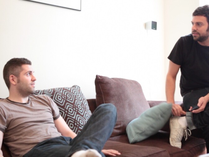 Both comedians, Jeff Cerulli and Barry Rothbary originally envisioned "Hungry" as a scripted comedy.