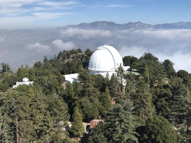 The Mount Wilson Observatory from a distance.