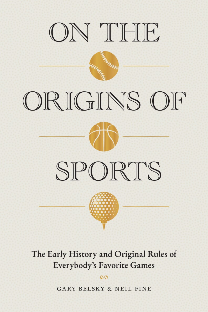 Cover for the new book, On the Origins of Sports 