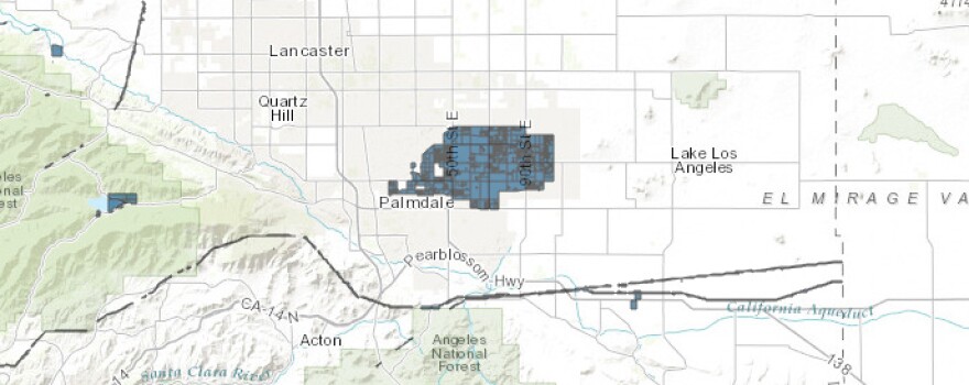 The 17,500 acre site of a airport that was never built in Palmdale.