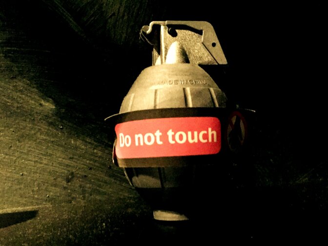 Like it says, DO NOT TOUCH.