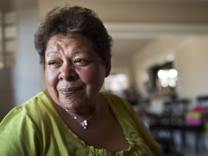 Maria Garcia, 58, took over care for her three grandchildren when her daughter was briefly incarcerated. 