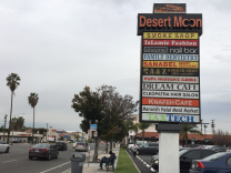 Businesses along Brookhurst Street in the heart of Anaheim's Little Arabia neighborhood. The area has seen an influx of refugees from countries like Syria and Iraq in recent years. But with no accurate way to count Americans of Middle Eastern and North African descent, community activists say there's no accurate way to tell just how many live in the area.