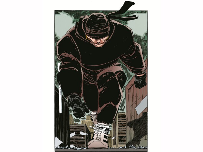 Original cover of the comic book "Daredevil: Man Without Fear."  