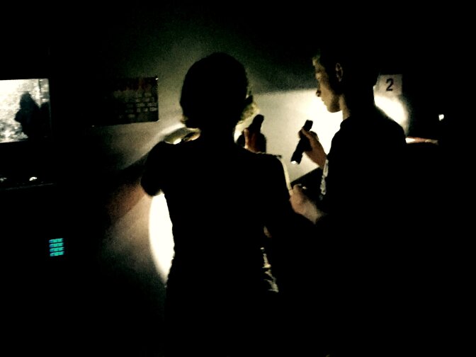 The Fitzpatrick family plays Central Bank, one of two immersive games at Room Escape Los Angeles