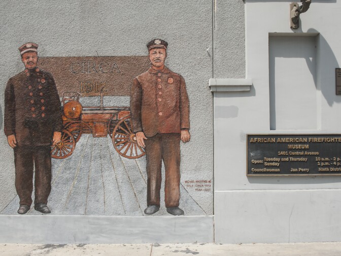 The African American Firefighter Museum in Los Angeles, California, is housed in Fire Station #30, one of two segregated firehouses in Los Angeles between 1924 and 1955.