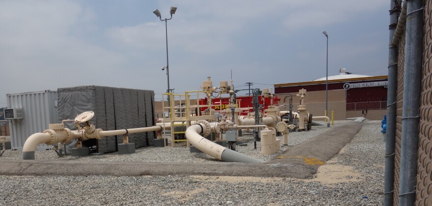 The Plains All American oil pipeline that released 10,000 gallons of crude oil on May 14, 2014 has been cleaned up a year later. But the owner of The Gentlemen's Club  next door says his nude entertainment business has been shut down since the spill