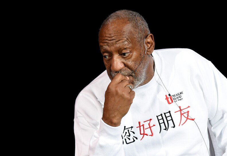File: Comedian/actor Bill Cosby performs at the Treasure Island Hotel & Casino on Sept. 26, 2014 in Las Vegas, Nevada. 