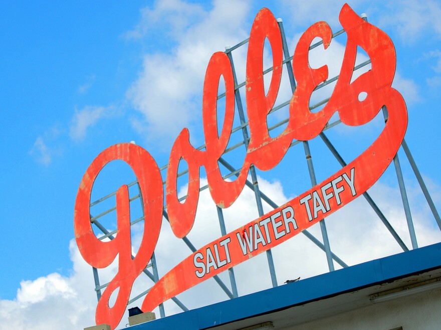 The Dolle's sign is part of the magic of the boardwalk at Rehoboth Beach in Delaware.