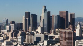 File photo: The downtown Los Angeles skyline. GRANT SLATER/KPCC