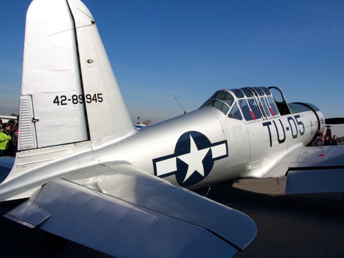 One of the types of planes used by the Tuskegee Airmen during their training at Moton Field during World War II.