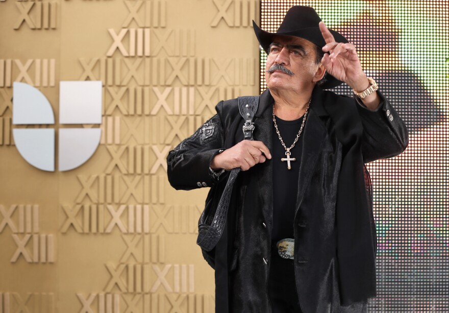 LAS VEGAS, NV - NOVEMBER 15:  Singer Joan Sebastian arrives at the 13th annual Latin GRAMMY Awards held at the Mandalay Bay Events Center on November 15, 2012 in Las Vegas, Nevada.  (Photo by Christopher Polk/Getty Images for Latin Recording Academy)