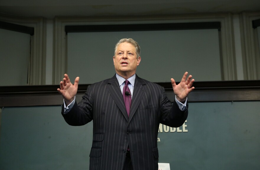 NEW YORK, NY - JANUARY 30:  Al Gore promotes his new book, "The Future" at Barnes & Noble Union Square on January 30, 2013 in New York City.  (Photo by Rob Kim/Getty Images)