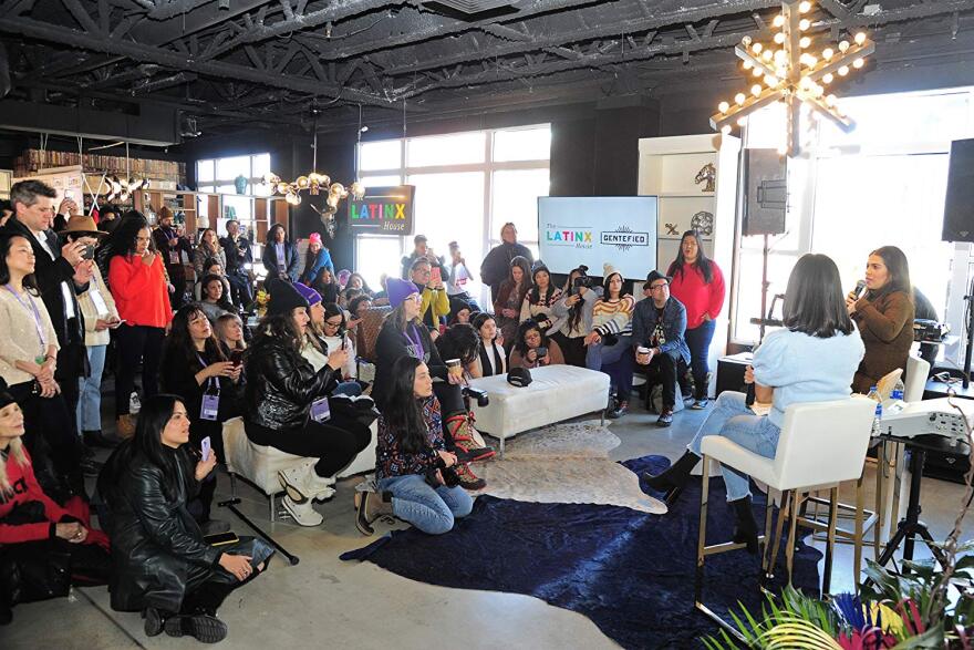 America Ferrera and Diane Guerrero at an event for "Gentefied"