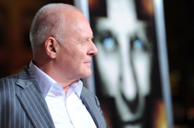 Actor Sir Anthony Hopkins arrives at Warner Bros. 'The Rite' premiere at Grauman's Chinese Theatre on January 26, 2011 in Los Angeles, California. 