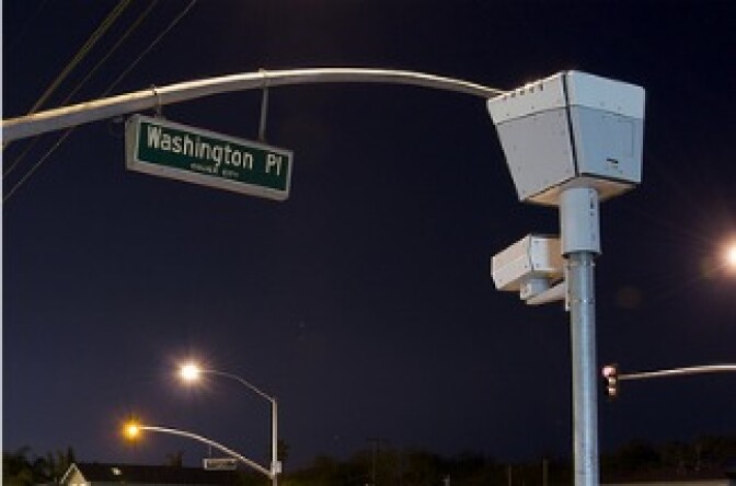 Traffic camera in Culver City, CA