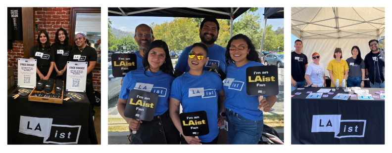 LAist staff at events