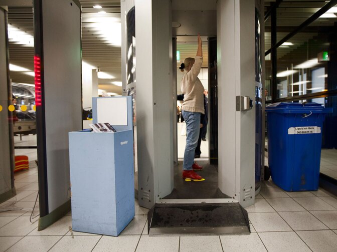 The equipment is designed to produce full-body images of airline passengers and presumably anything they might be trying to hide. Members of Congress have said they're concerned that the pictures are too intrusive and questioned their effectiveness.