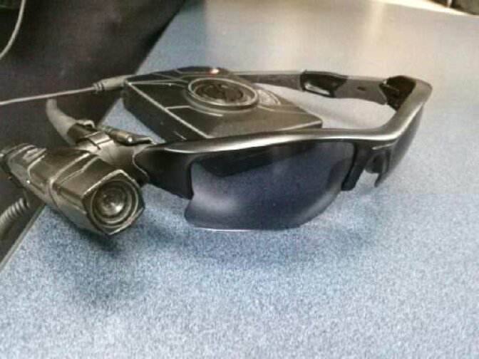 A body camera that the LAPD began testing with patrol officers assigned to downtown Los Angeles.