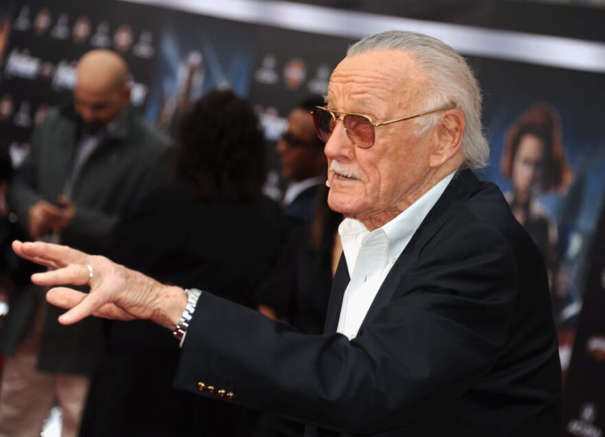 Writer/producer Stan Lee arrives at the premiere of Marvel Studios' "The Avengers" at the El Capitan Theatre on April 11, 2012 in Hollywood.
