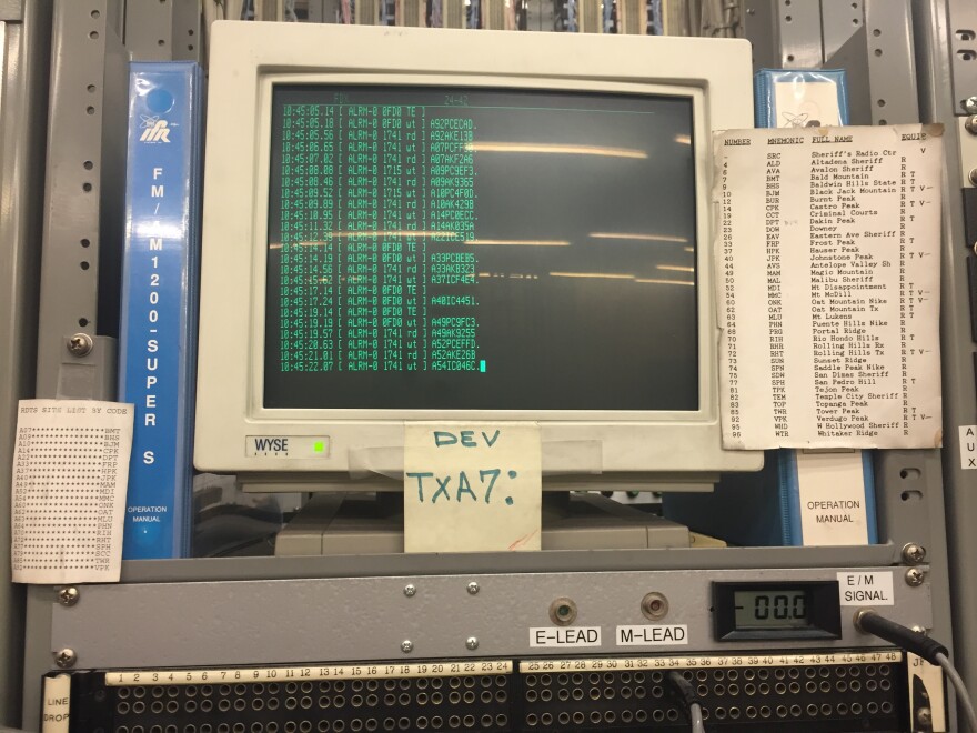 One of the sheriff's department's antiquated computers.