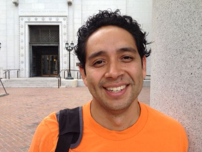 Eric Ares, 29, grew up just a few blocks from where AEG built Staples Center.