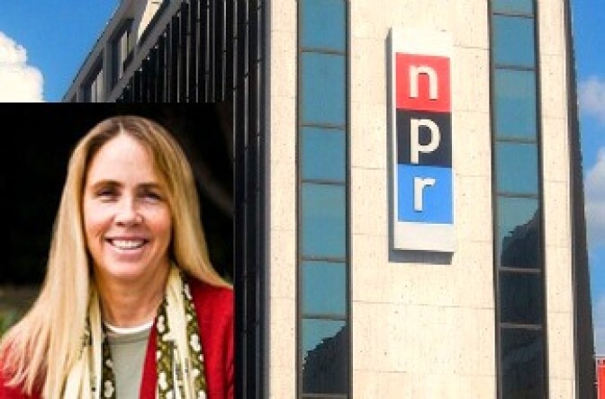 NPR headquarters in Washington D.C. and NPR ombudsperson, Alicia Shepard.
