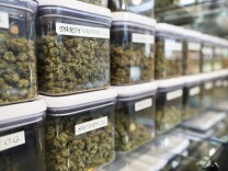 File: Kushmart, one of the largest medical marijuana dispensaries in downtown Los Angeles, on Monday afternoon, Feb. 29, 2016.